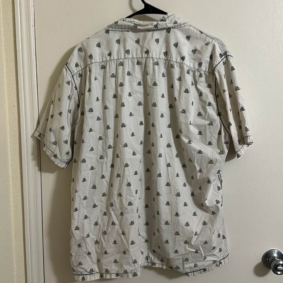 EUC Tori Richard XL Sailboat Short Sleeve Button Down Shirt Nautical - Picture 4 of 5